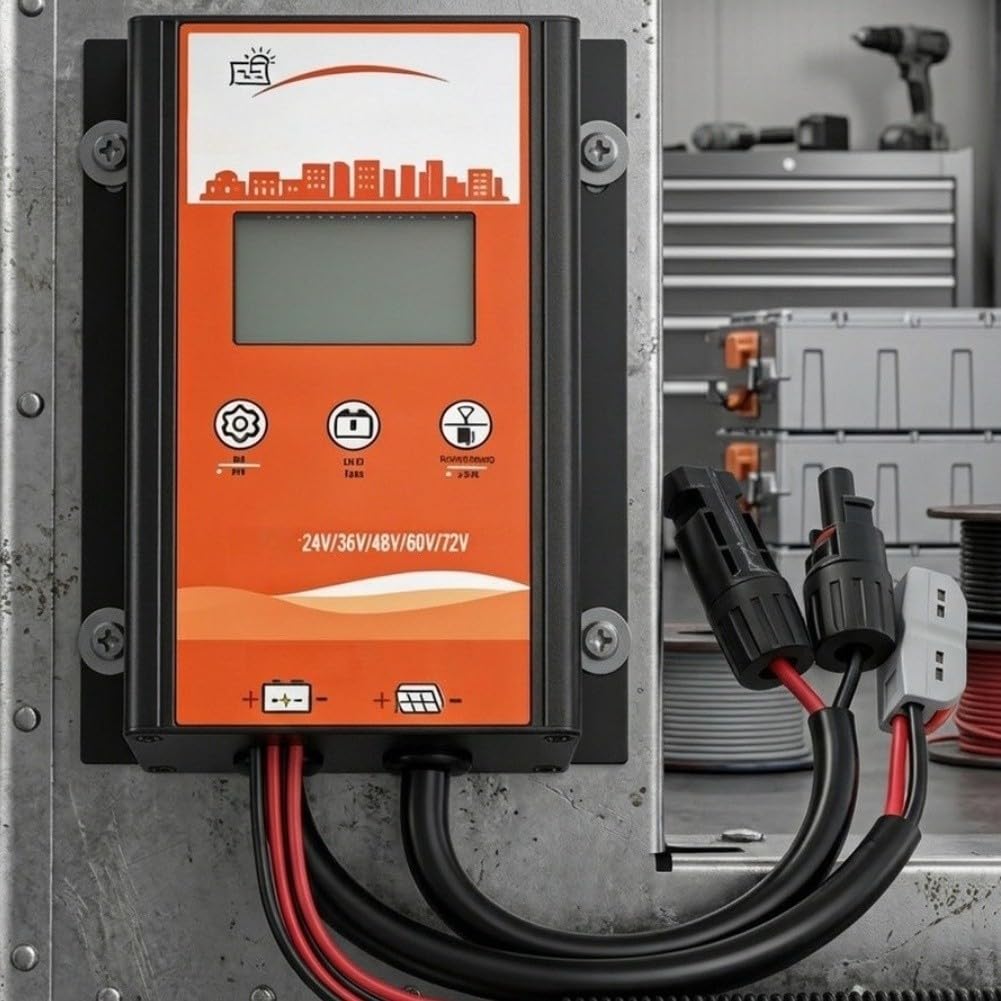 MPPT Solarladeregler 500W 15A für 24-72V Systeme