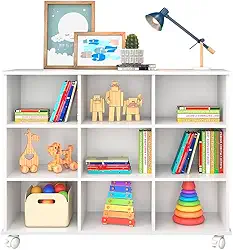 Nicho Organizador de Brinquedos com Rodízios