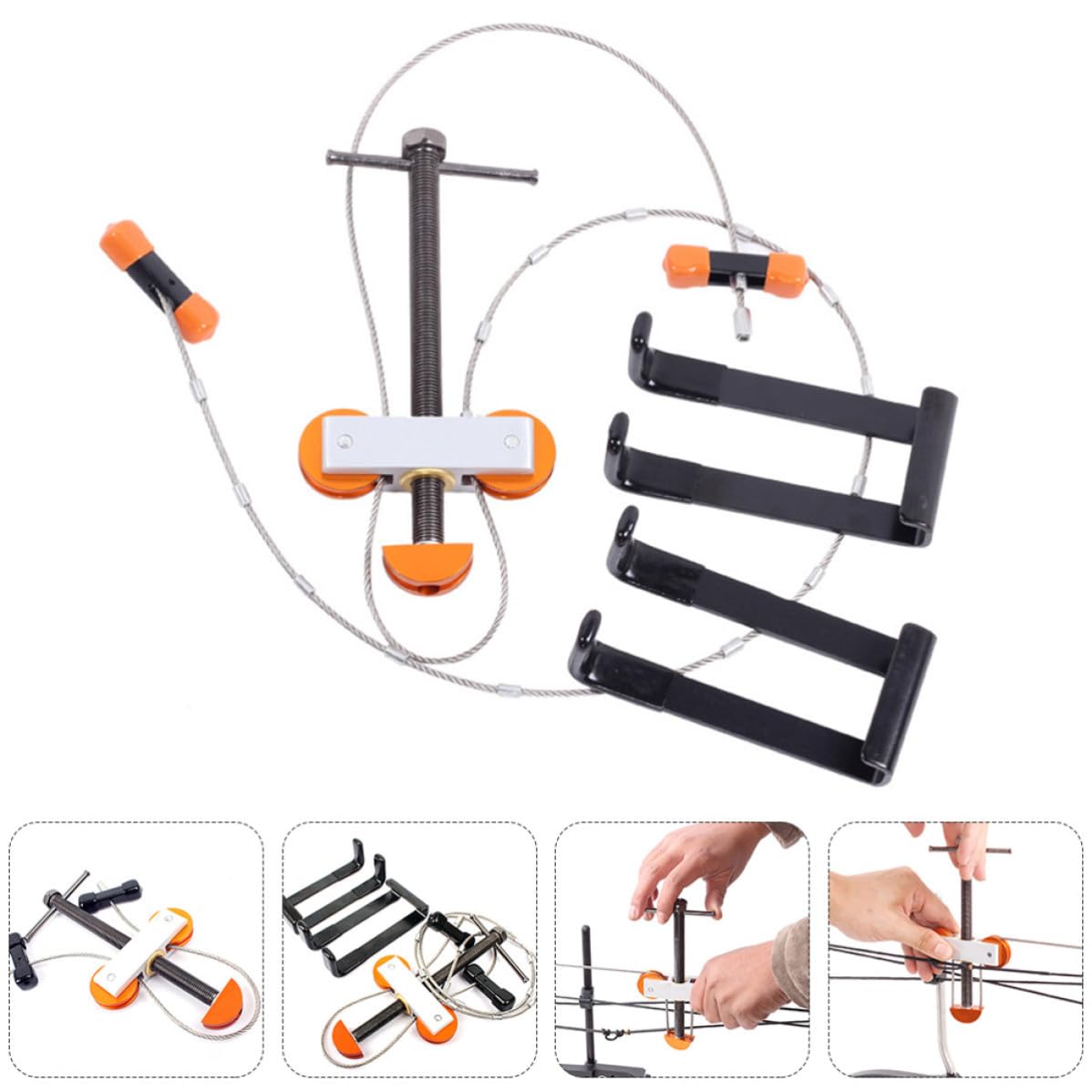 BESTonZON Apri Arco a Carrucola per Arco Dritto, Acciaio Inox Alluminio