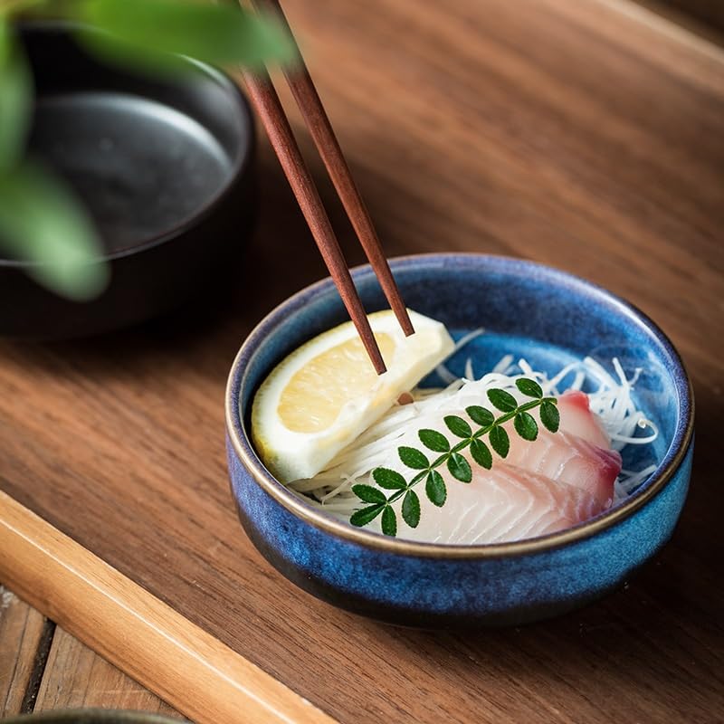 Plato llano, plato de frutas japonés, postre, restaurante en casa, platos de cerámica apilables