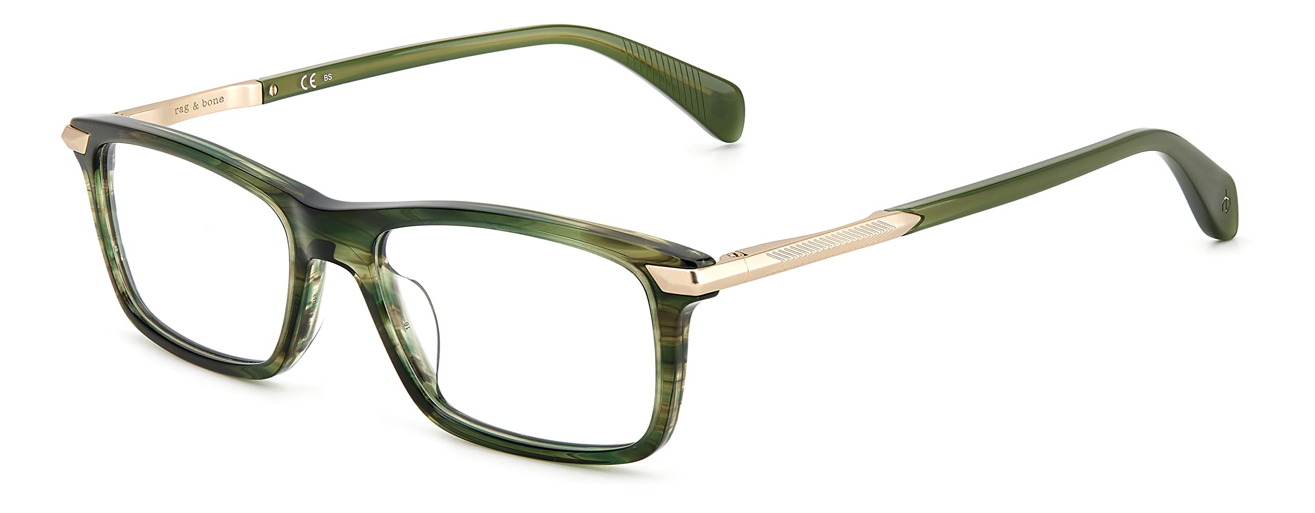 Lunettes RAG & BONE RNB7050 Khaki Horn confort quotidien 54