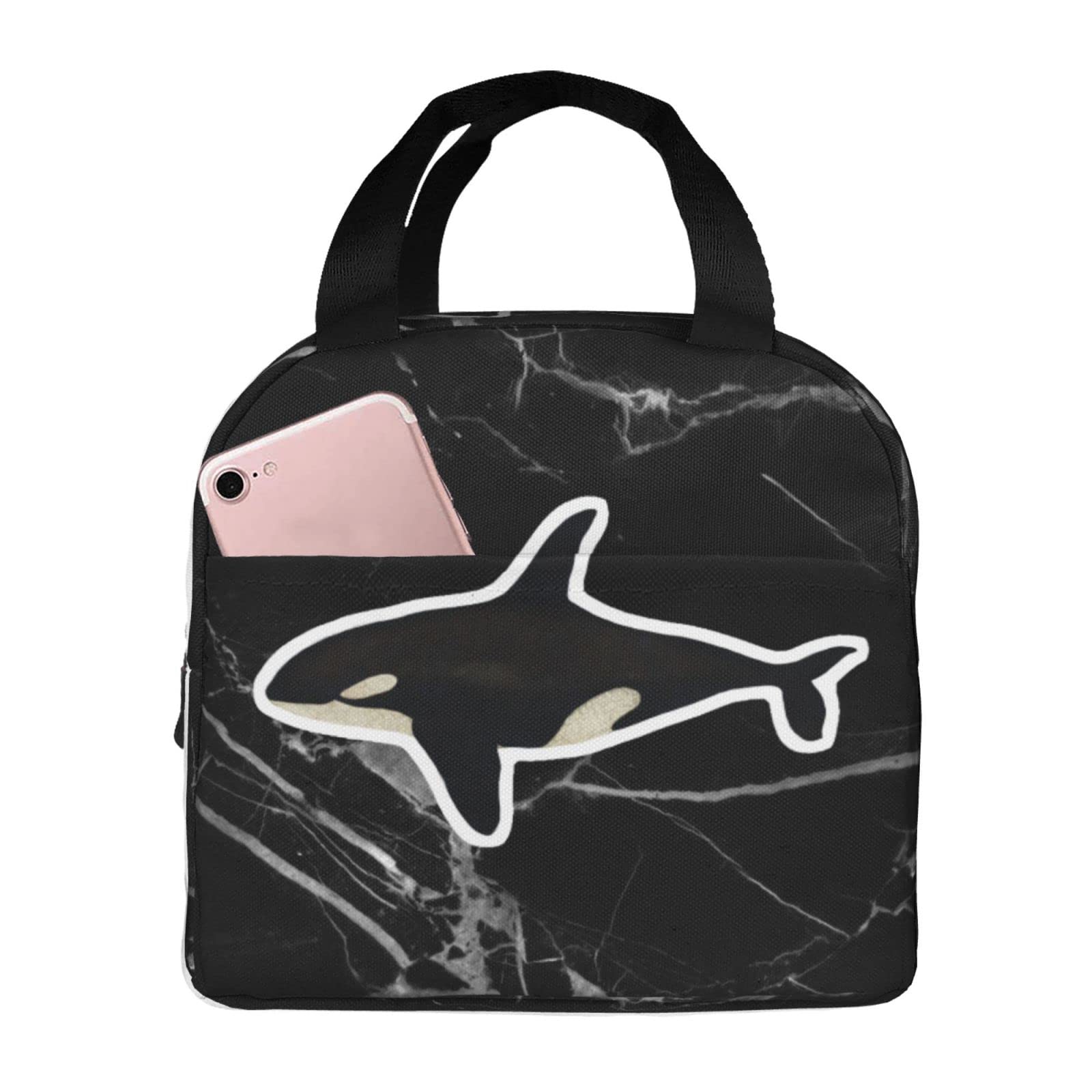 Yuzzi Killer Whale Lunch Bags Insulated Lunch Box Reusable Cooler