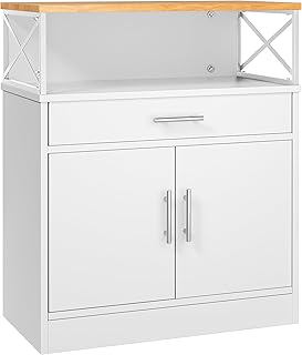 Shintenchi Kitchen Buffet Cabinet with Adjustable Shelf, Modern Kitchen ...
