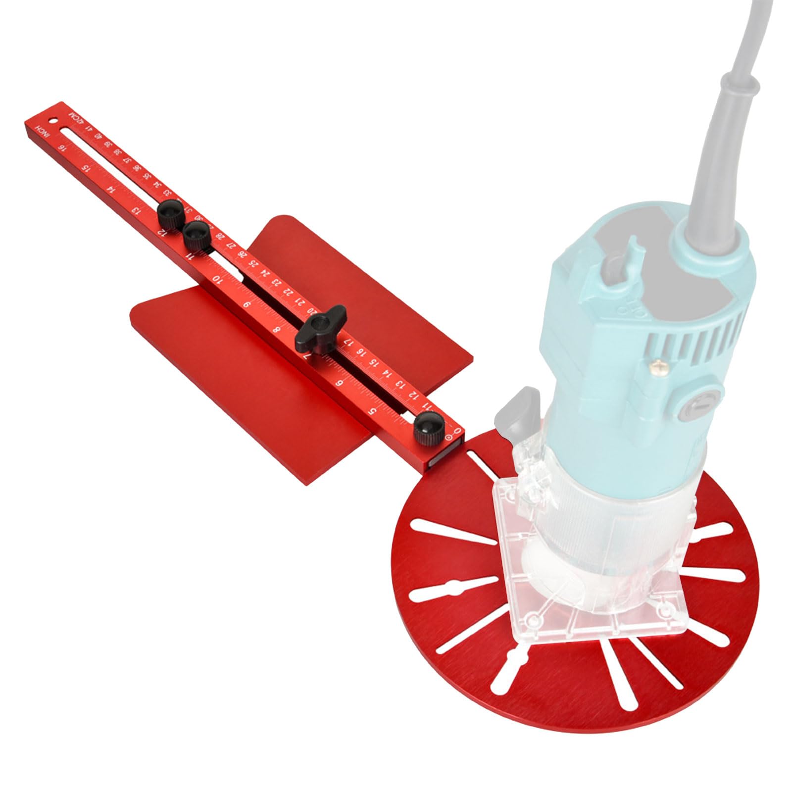 Gabarit de découpe circulaire pour toupie, support de rainurage pour toupie, gabarit multifonctionnel pour quincaillerie d’armoire, gabarit de découpe circulaire pour toupie pour le profilage de