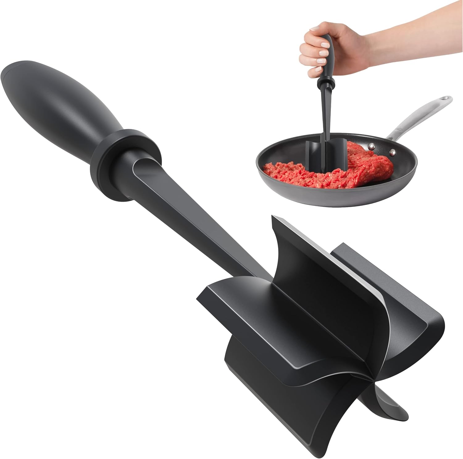Meat Chopper, Heat Resistant Meat Masher for Hamburger Meat