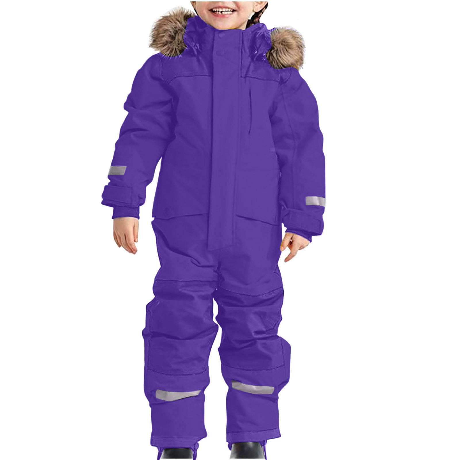 Snow Suit for Kids Girls Boys One Piece Snowsuit Waterproof Windproof Winter Outdoor Overalls Snowboarding Ski Suits