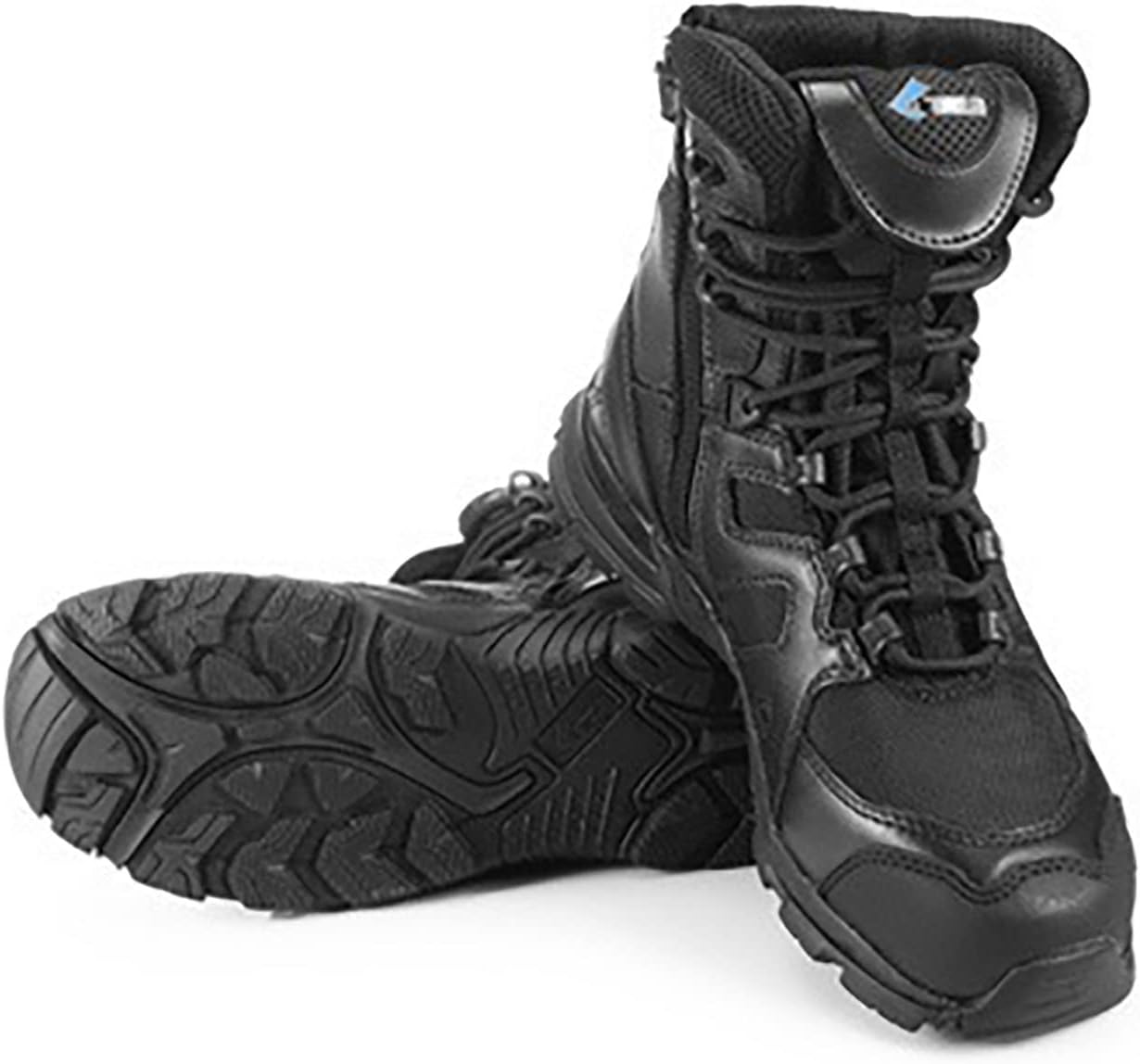 CLSQLXYJZC Men's Ultralight Tactical Military Boots, Outdoor Non-slip Breathable and Wear-resistant Desert Combat Boots, Comfort Lace-up Sports Hiking Shoes (Color : Black, Size : 10)