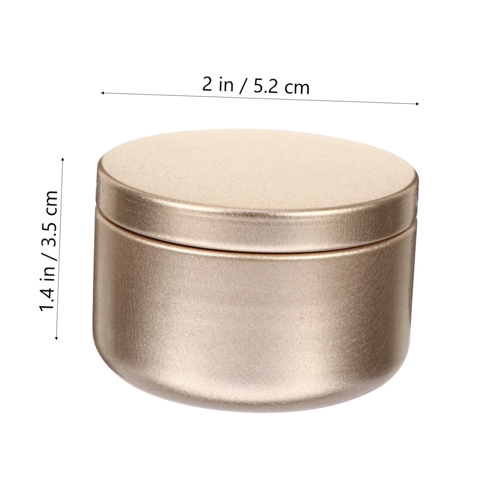 Angoily 12Pcs Round Candle Tins Metal Containers for DIY Candle Making Durable Storage Tins for Travel Present Packaging Seamless Design for Easy Use