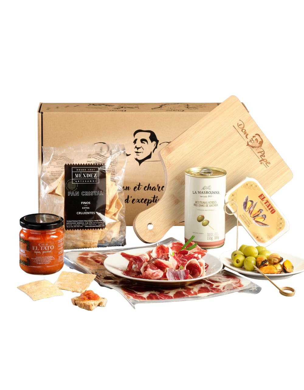 coffret gourmand espagnol assortiment tapas charcuterie iberique