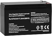 Vista 2 de WEIZE Batería recargable de 12 V, 7 AH, 12 voltios, 7 amperios, baterías AGM selladas de plomo ácido para Razor E200/E200S E300 y E300S scooter