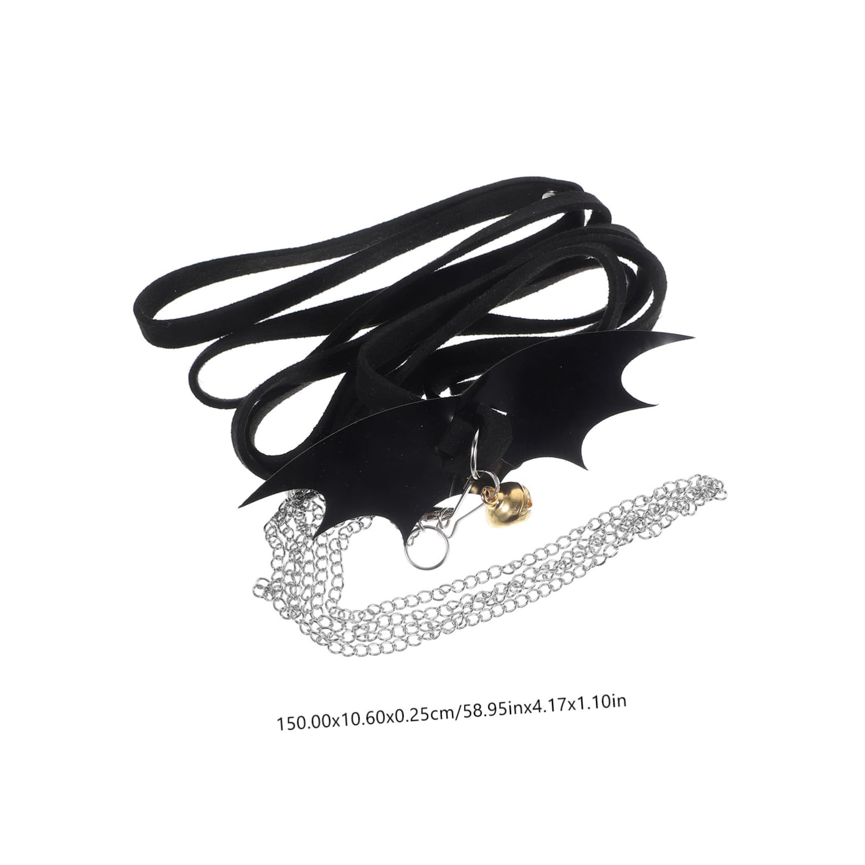 VICASKY Turtle Wing Design Adjustable Harness Strap for Tortoise Lightweight Leash with Bite Chain for Outdoor Walking Great Pet Control Gear Black S