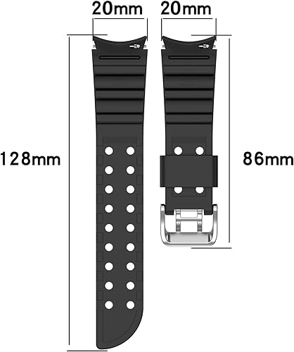 Miniatura 7 de Pulseras de repuesto compatibles con Samsung Galaxy Watch 6Watch 6 ClassicWatch 5Watch 5 Pro 0.787 in correa ajustable de silicona suave con