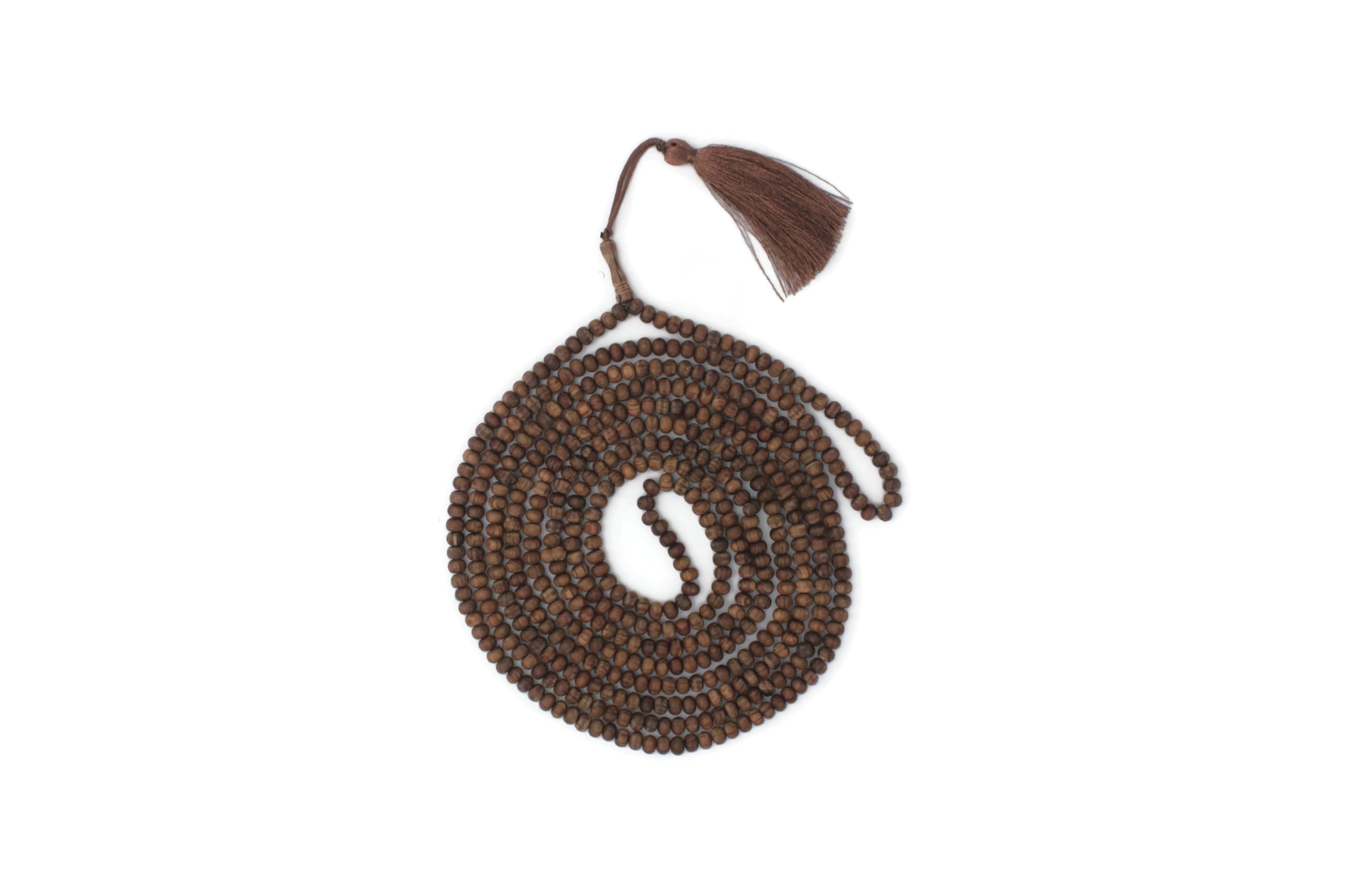 Rosario musulmano in legno di ginepro – 500 perline fatte a mano con nappa tasbih islamica elegante per preghiera e meditazione