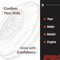 Vista 2 de ClutchMaxPRO Performance Stage 6 Clutch Kit & Chromoly Flywheel Compatible with 1999-2003 BMW 323i 323Ci 325i 325Ci 325Xi 525i Z3 Z4 E36 E37 E46 E85