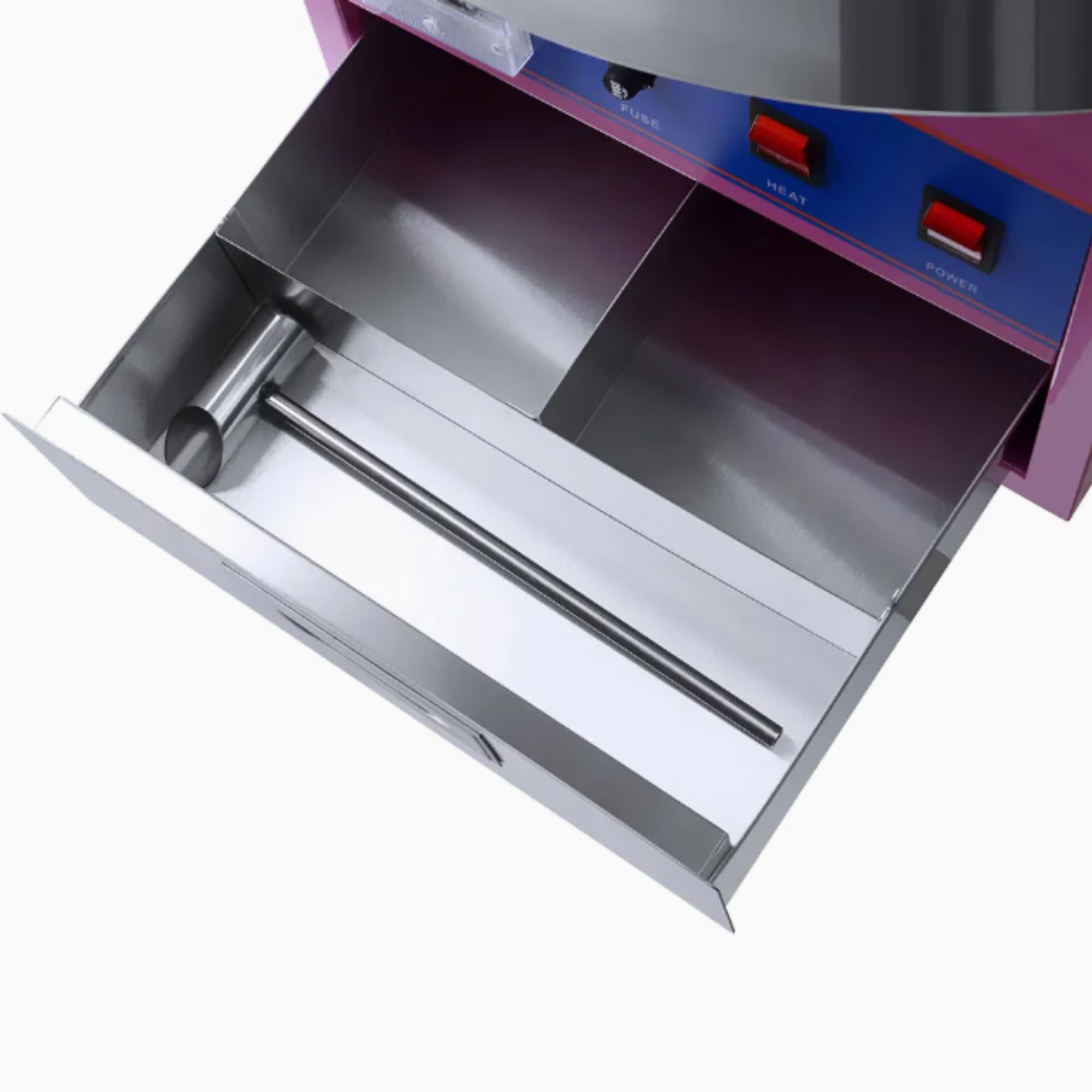 Machine Barbe à Papa Professionnelle - 1,8 kg/h - Cuve Inox - Idéale Événementiel et Fêtes