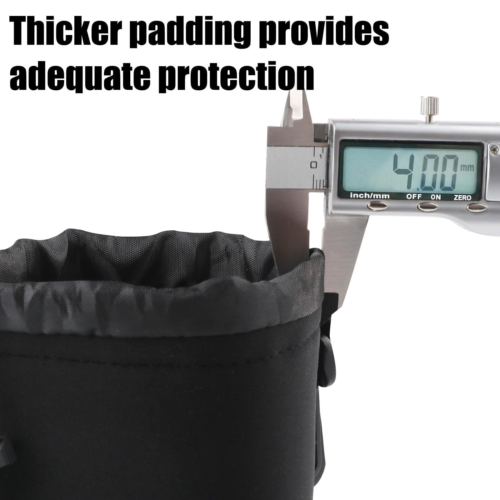 4 Stück Objektivtasche Set aus Neopren Objektivbeutel in 4 Größen,Schwarz mit Kordelzug, Kamerazubehör Schutz für Kamera Objektiv,weiche Schutzbeutel für DSLR Zubehör Canon Nikon Sony Pentax Olympus