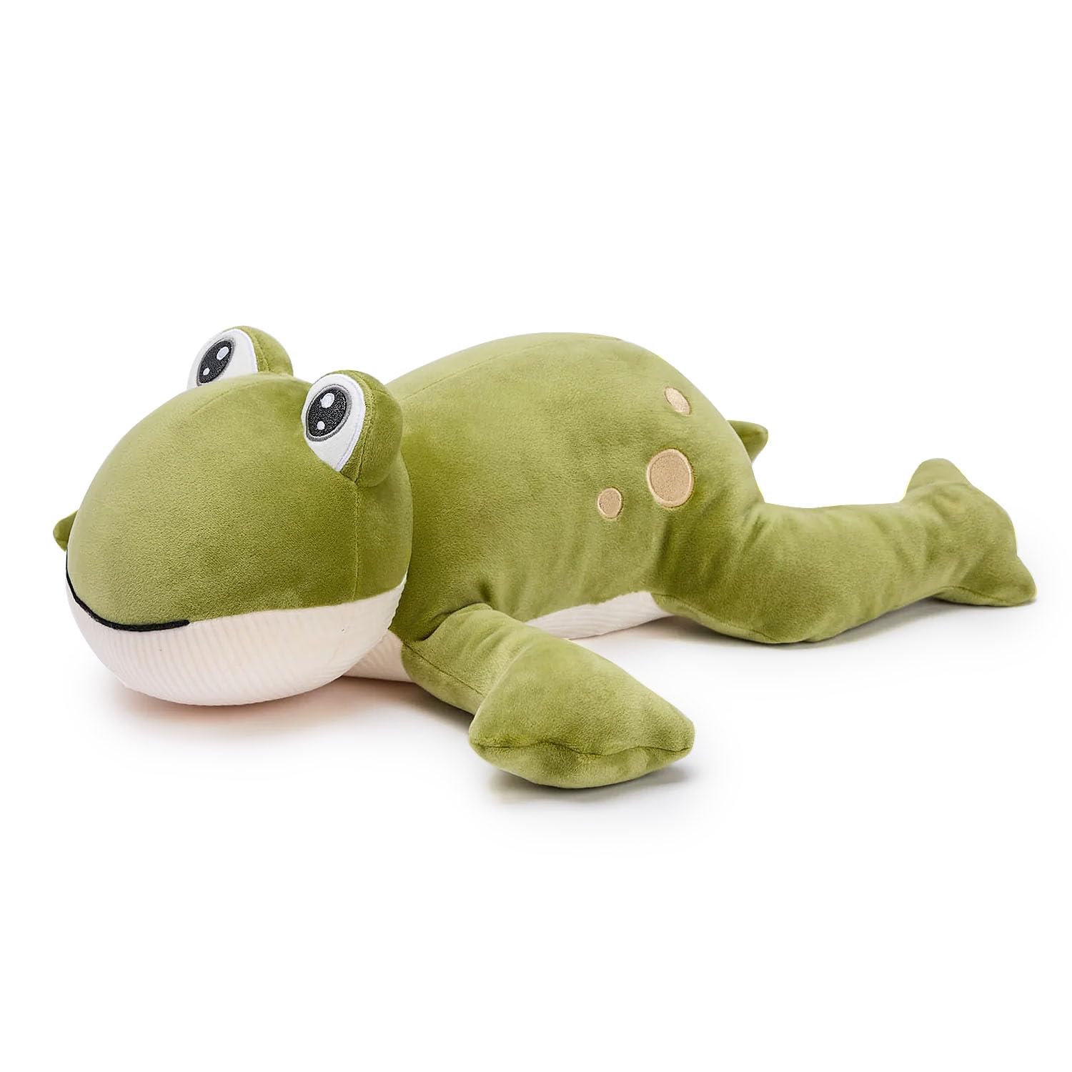 Snuggz Frog Weighted Plush Toy for Anxiety Comfort, Stress Relief & Restful Sleep – Therapeutic Soft Weighted Stuffed Animal, Soothing Hugs, Weighted Plushies for Adults & Kids (1.5 kg)
