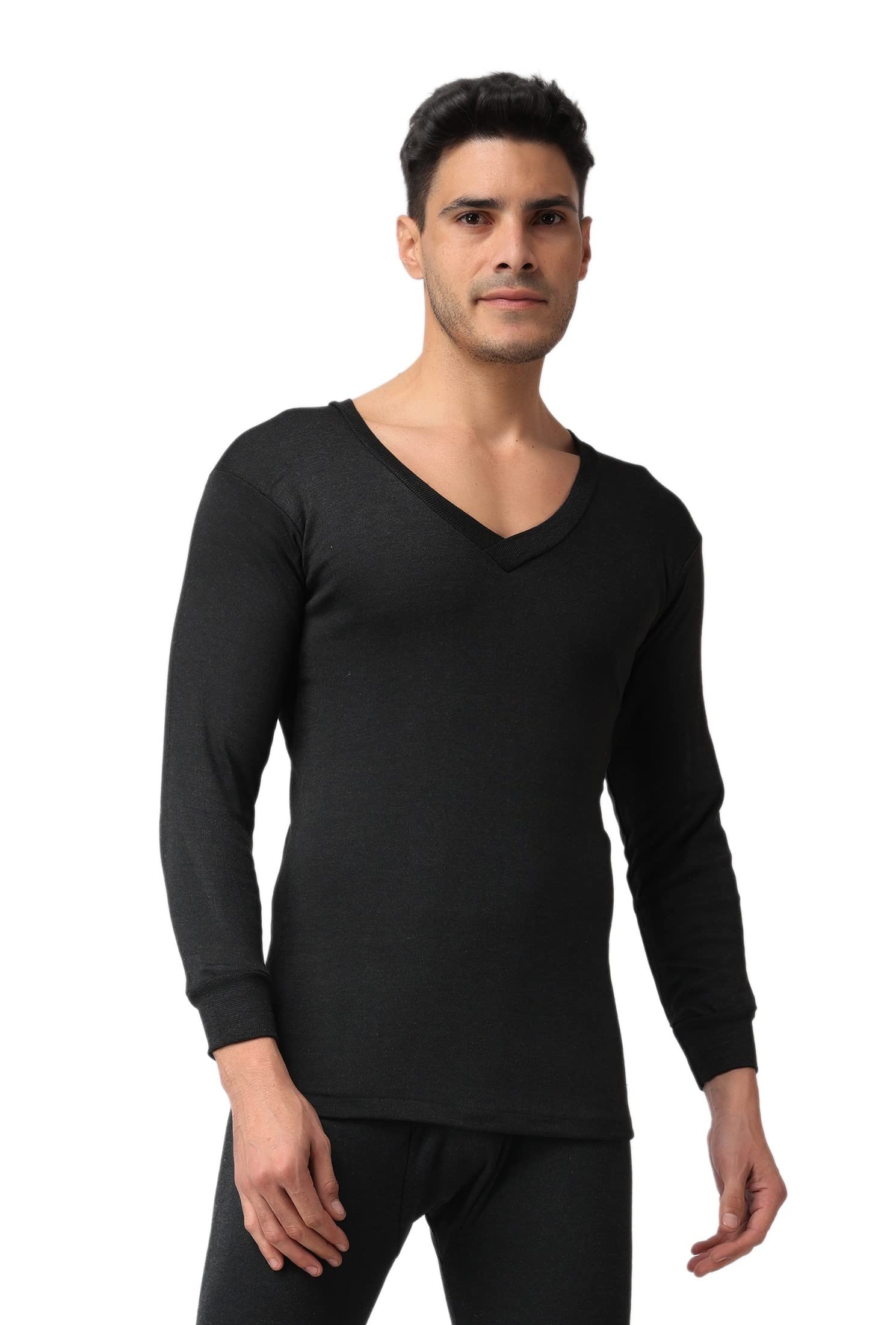 maleno Men's Cotton Blend Thermal Top (V-Neck)-picture-32