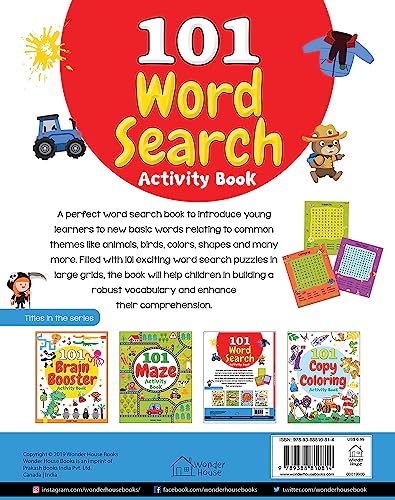 101 Word Search Activity Book: Large Grid Word Search Puzzles for Kids With Attractive Illustrations - Image 10
