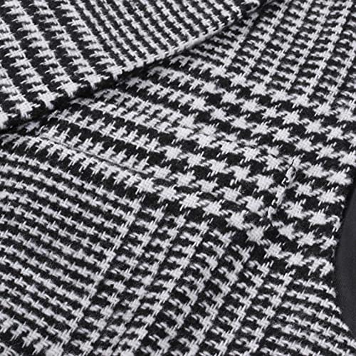 Stoota_Clothes Stoota Men's Casual Suede Vest Jacket, Retro Single-Breasted Suit Vest, Classic Plaid Lapel Collar Dress Vest Waistcoat, 02 Black, X-Large #TOP3