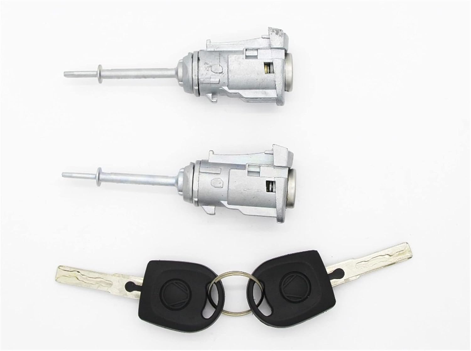 Left Right Door Lock Barrel Cylinder with 2 Keys, for VW, for Seat, Ibiza Cordoba, for Caddy, 1996-2009 6L3837167 6L3837168B Automotive Door Lock