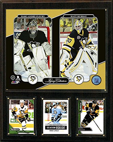 C&I Collectables NHL Pittsburgh Penguins Mens 1215Pensfmlegnhl 12"X15" Murray-Fleury Pittsburgh Penguins Legacy Collection Plaque, Brown, N/A