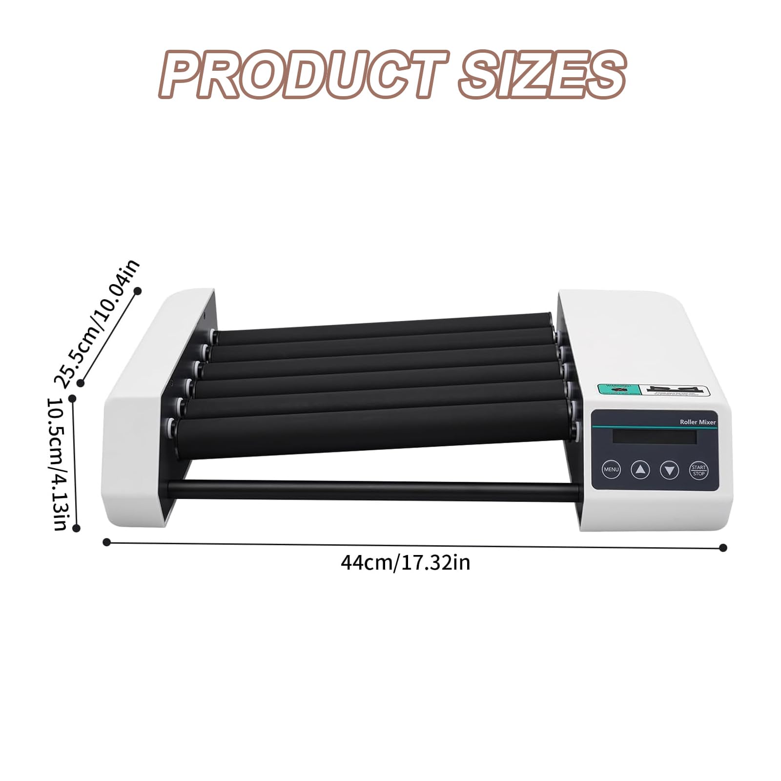 Digitaler Röhrenrollenmischer, kompakter Orbital-Shaker mit LCD-Display, 6 Rollen, 20-80 U/min, Leistung 25 W, ideal für Labors und Klassenzimmer