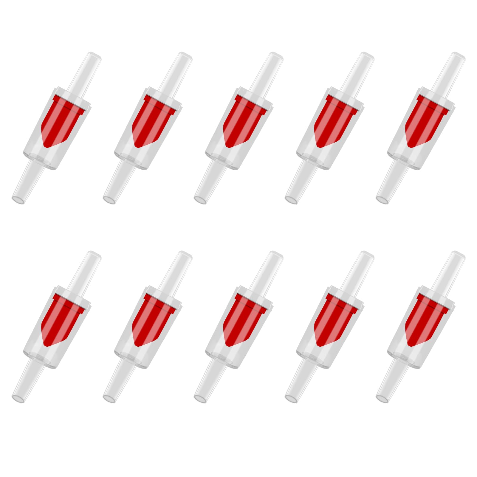 Aquarium Check Valve One Way Non Return Check Valve for Aquarium Fish Tank Air Pump Bubbler Check Valve Fish Tank Air Tubing Accessories (6)