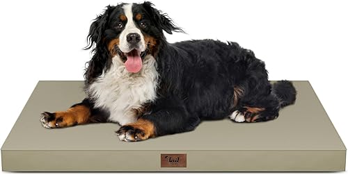 Miniatura 23 de Cama Ortopédica para Perros de Exterior para Perros Medianos y Gatos, Tapete Plano Impermeable para Mascotas con Espuma de Caja de Huevos y Funda