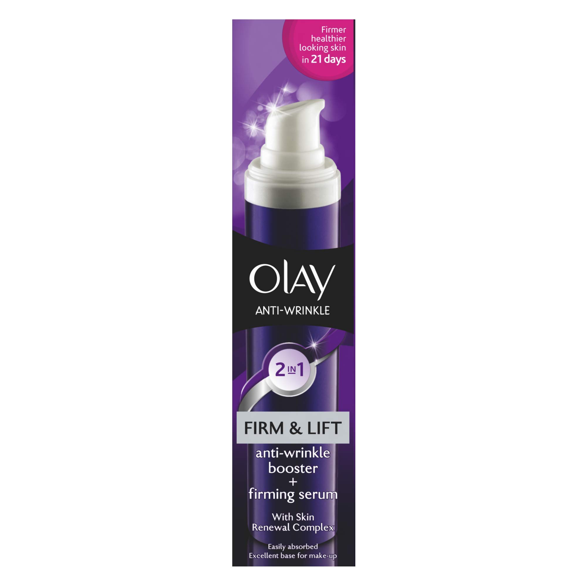 Olay Crema Antiarrugas 2 en 1 Firme y Levante - Paquete de 4 x 50 ml