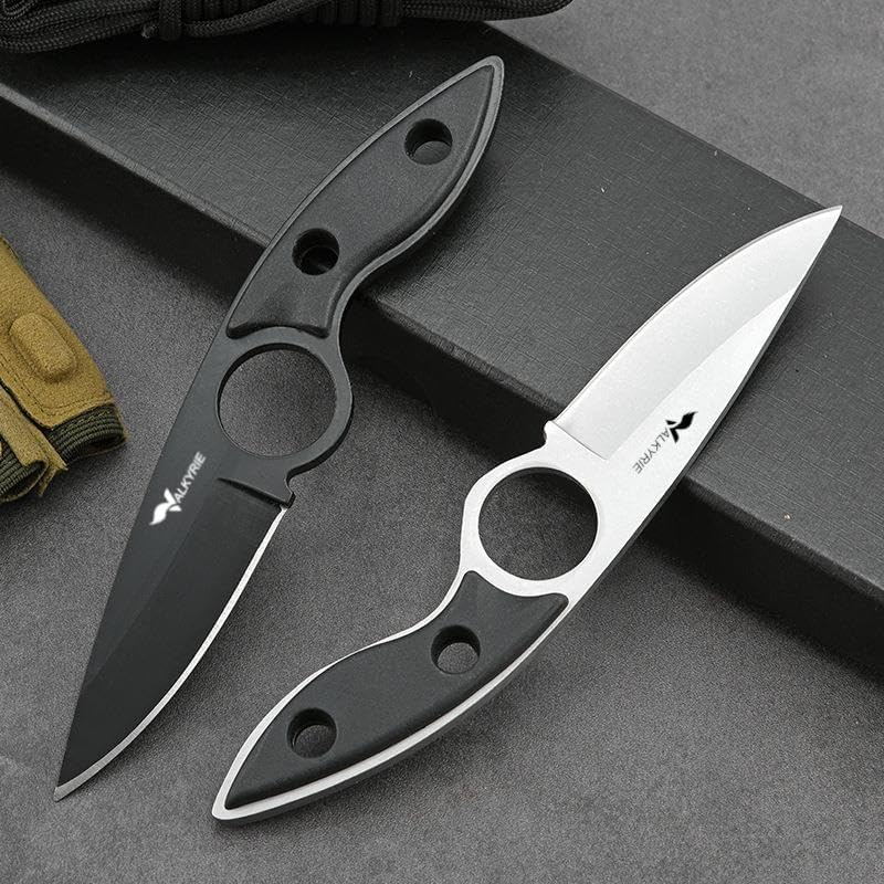 Valkyrie 3CR14MOV Kılıflı Paslanmaz Çelik Parmak Delikli Outdoor Kamp Bıçağı – 17.5 cm Kompakt Gövde - Görsel 7