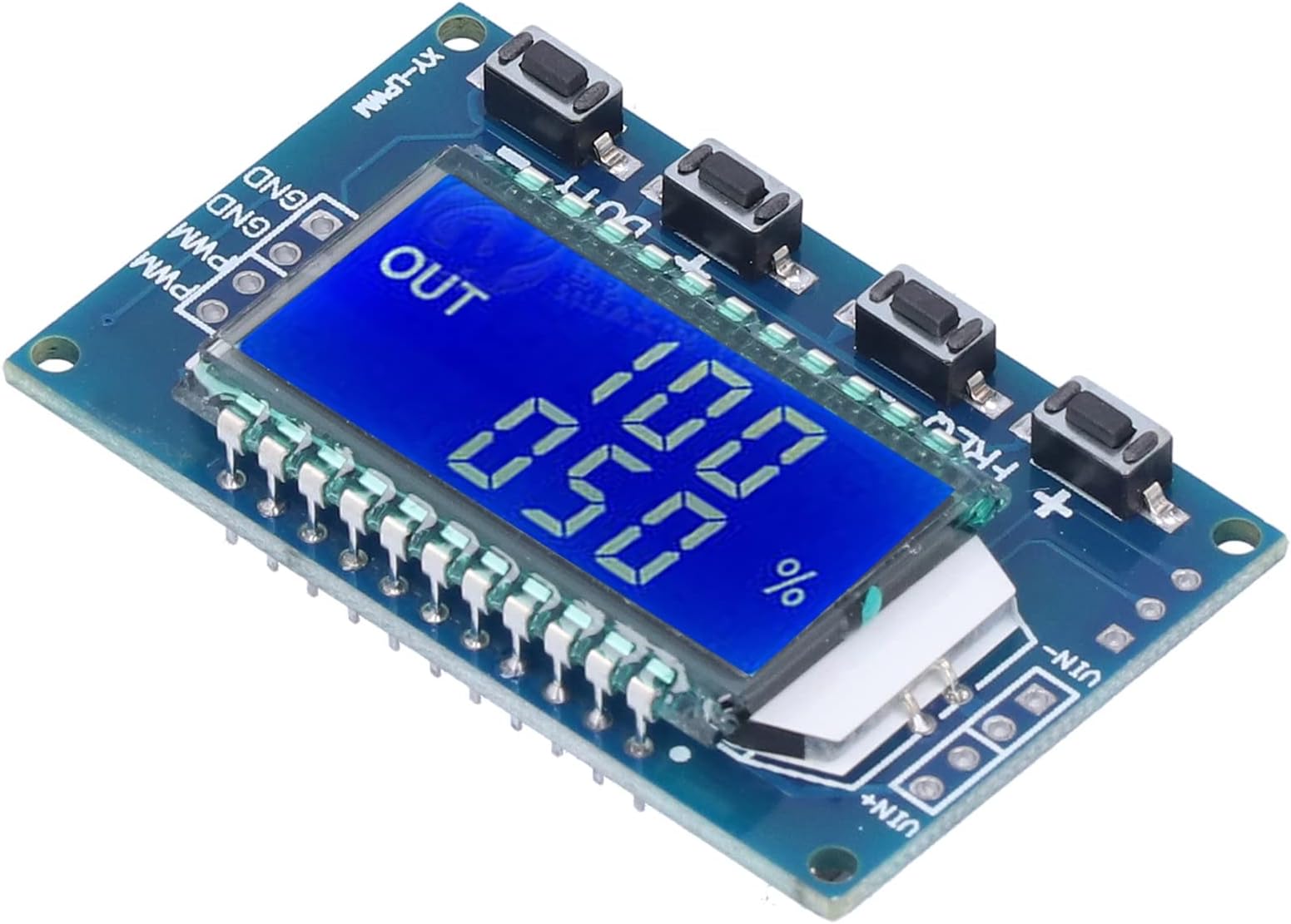 PWM Signal Generator Module Adjustable Frequency Duty Cycle Square Wave Rectangular Wave with LCD Display Board for Electronics Projects