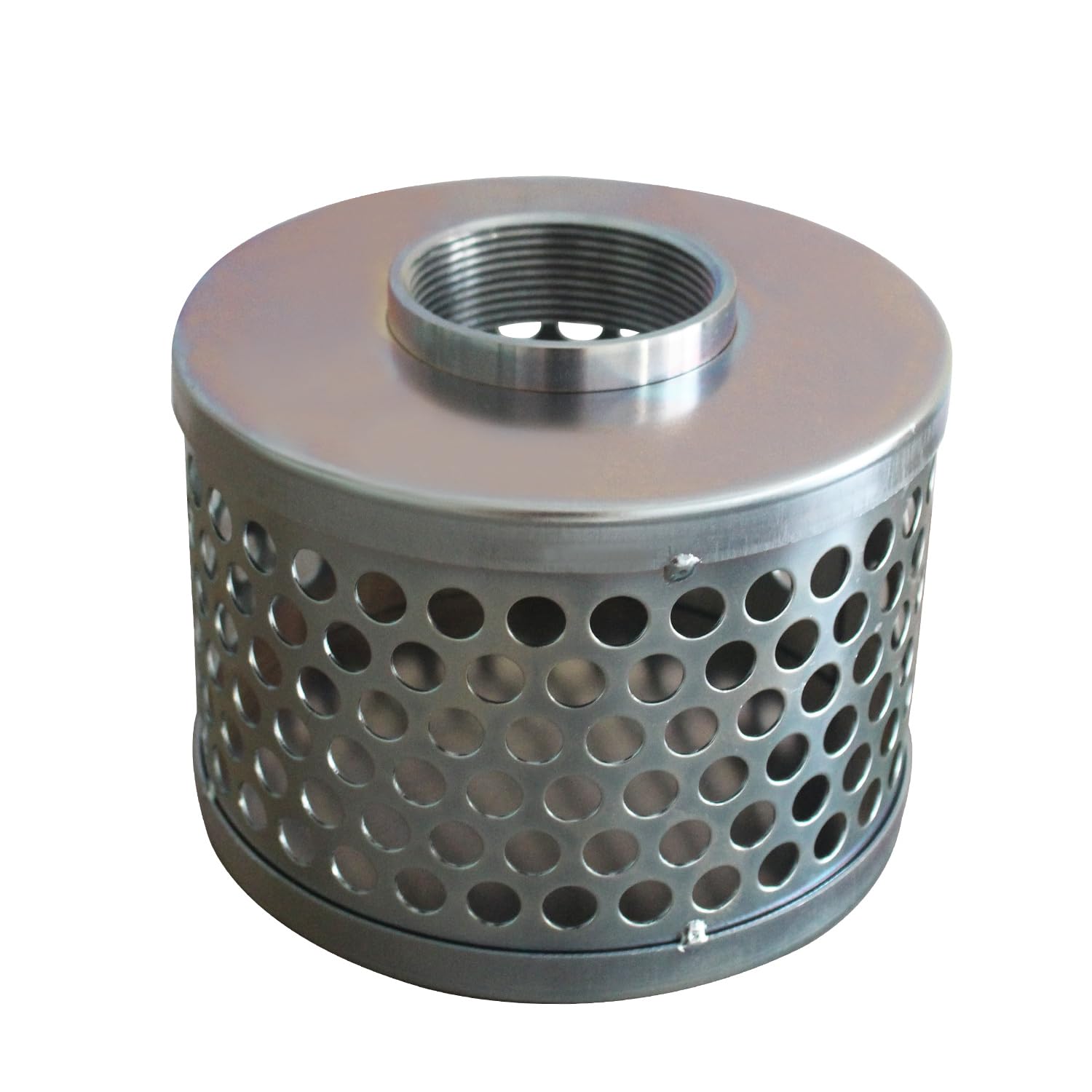 zolink Filtri Tubi Acqua per Tubo irrigazione Pulizia pozzo Filtro Tubo Acqua irrigazione Giardino aspirazione Vino Pompa idropulitrice in zincato (H145mmOD175mmID84mm)