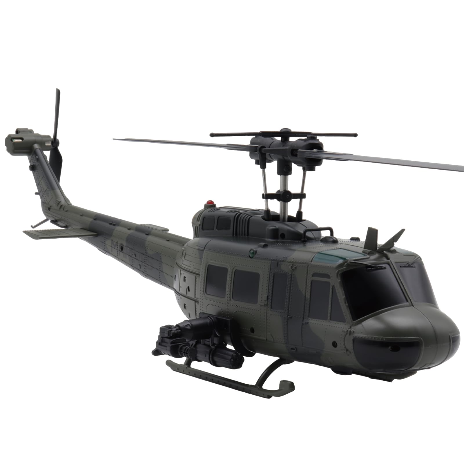 RC-ERA C032 UH-1 Huey RC Hubschrauber 1:48, Flybarless 6CH Brushless-Motor, 6-Achsen-Gyrostabilisierung, Optische Flusspositionierung & 3D-Rückwärtsflug Helikopter Für Hobbyisten