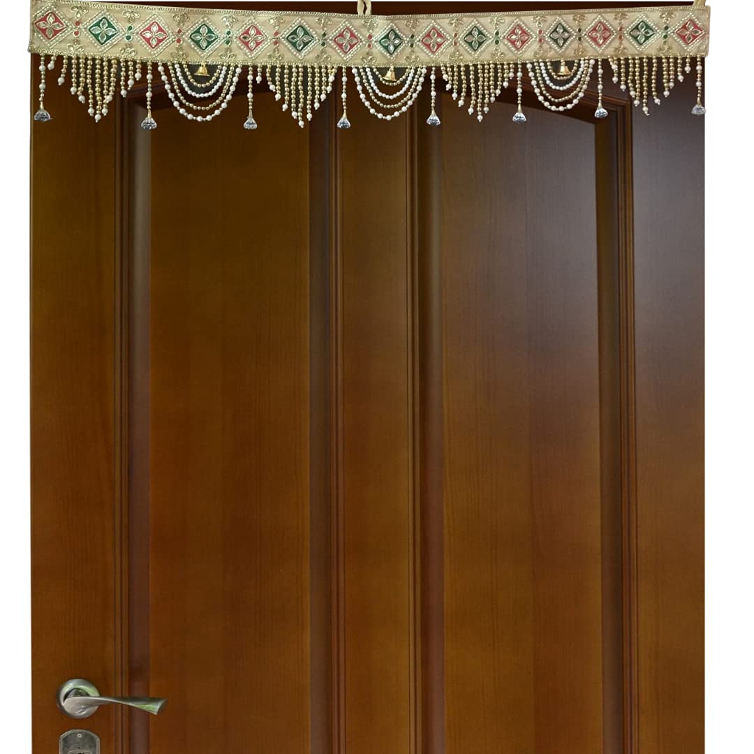 WS Wrap Shap Traditional Cloth Handmade Door Hanging/Bandarwal/Toran for Door K75
