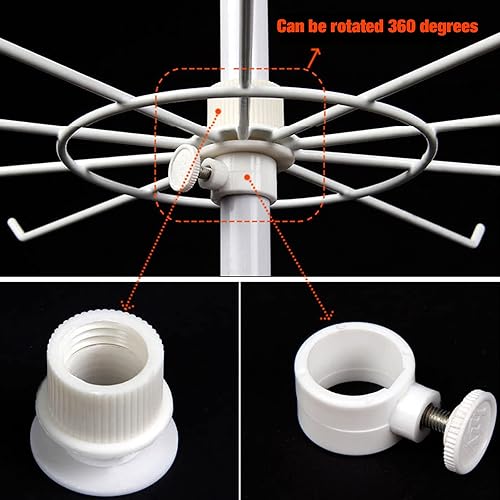 Miniatura 4 de Autek Soporte de exhibición al por menor de 7 niveles para tienda movible llavero de joyería sombreros juguetes para exhibición negro