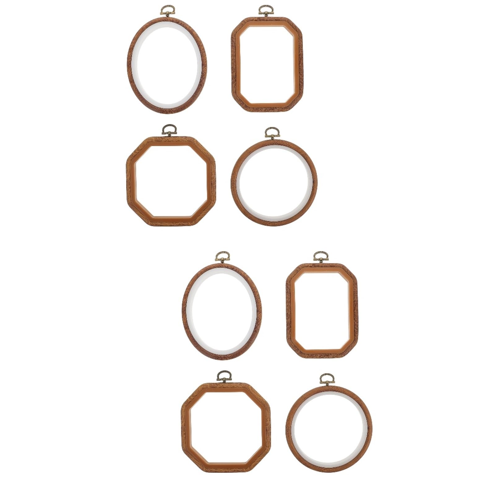 Lurrose Marcos De Punto De Cruz De Plástico 5.90X4.72X0.78 Pulgadas Aros De Bordado Herramientas Auxiliares Para Manualidades Y Suministros De Bordado Diy
