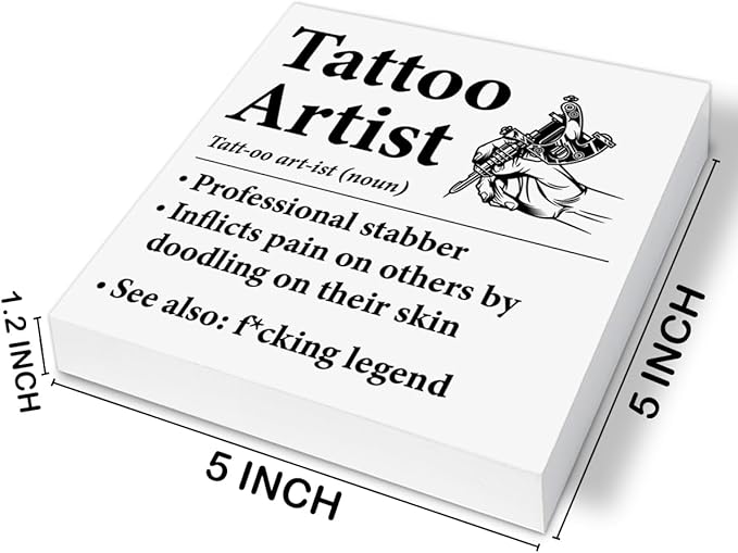 tattoo piercing ideas Funny Tattoo Artist Gifts for Women Men, Gifts for Tattooer Tattooist Wood Block Sign Tattoo Shop Decor