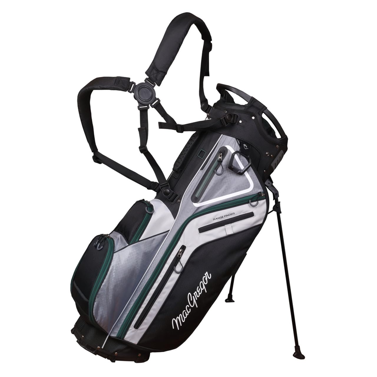 MacGregor Golf Tourney Hybrid Stand Carry Bag (Black/Grey)