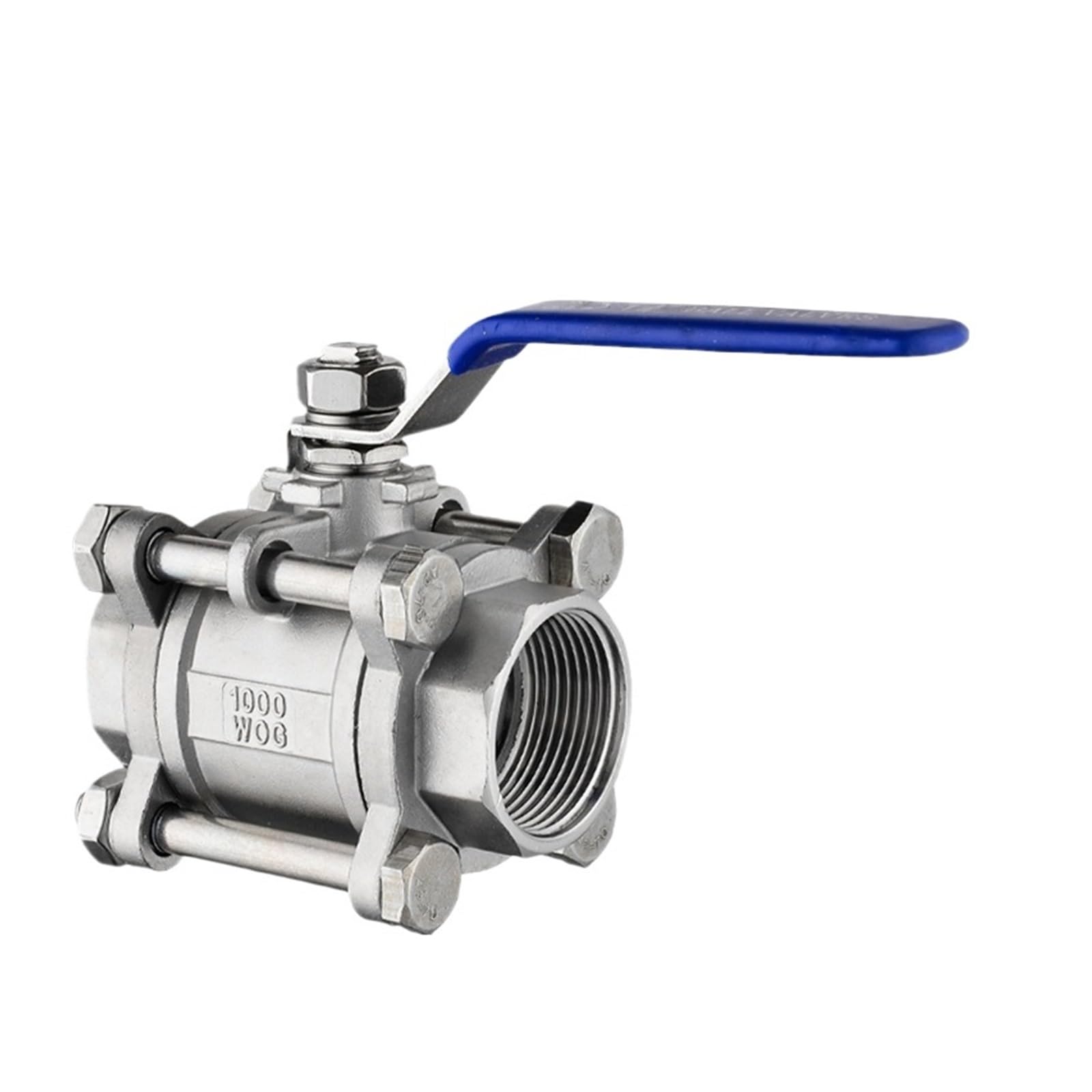 VSPPJYFG Q11F-64P 304/316L stainless steel three-piece ball valve 3PC internal thread ball valve high pressure resistant valve 1 inch 1.2 inch 1.5 inch 2 inch(1.2 inch)