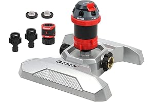 Eden 6-Pattern Rotating Sprinkler: Water Your Lawn Effortlessly