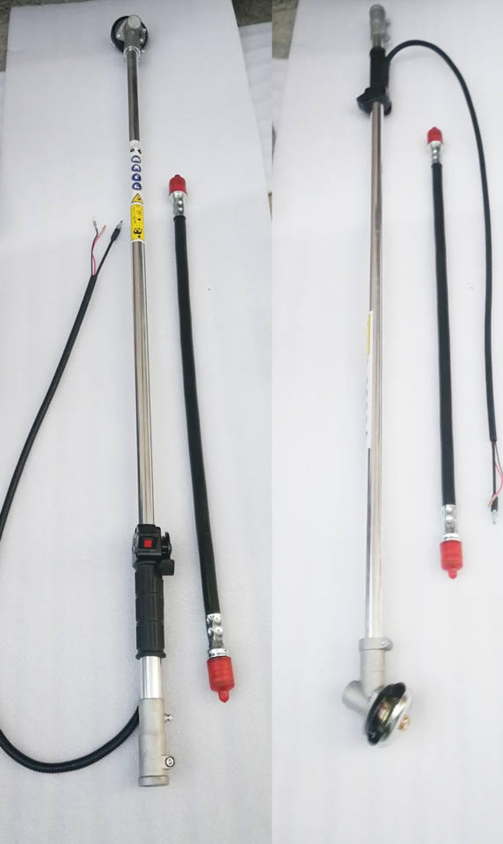 Asta di Vetro da 26 mm montata lateralmente Compatible with decespugliatori a Zaino e Tosaerba con Gruppo Compatibile con Albero di Trasmissione Flessibile con Nucleo Morbido