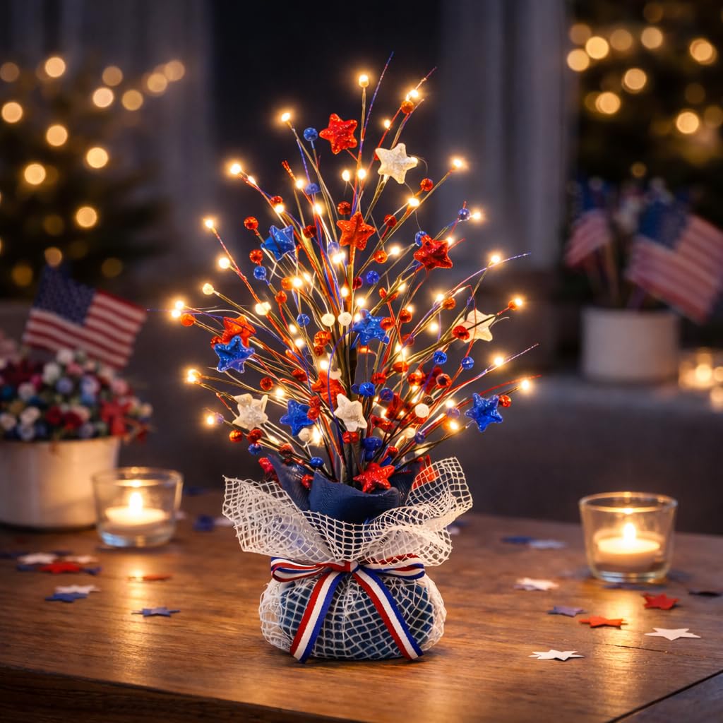 CRCZK LED Patriotic Tree