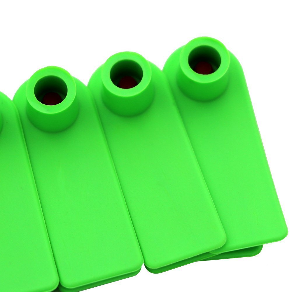 100 etichette in plastica per animali da fattoria, etichette identificative per mucche, bovini, pecore, capre e maiali