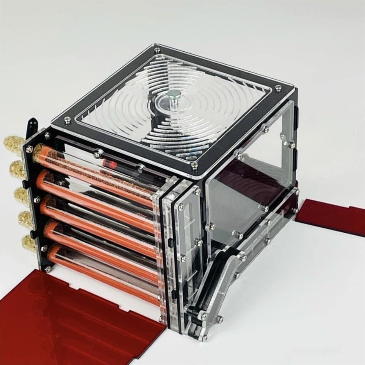 Formicarium， Ameisenfarm Schloss Glassand Reagenzgläser Ameisenburg Blackout Ameisenhabitat Wissenschaft Lernen Ameise Insektenhaus Zum Ameisen Beobachten
