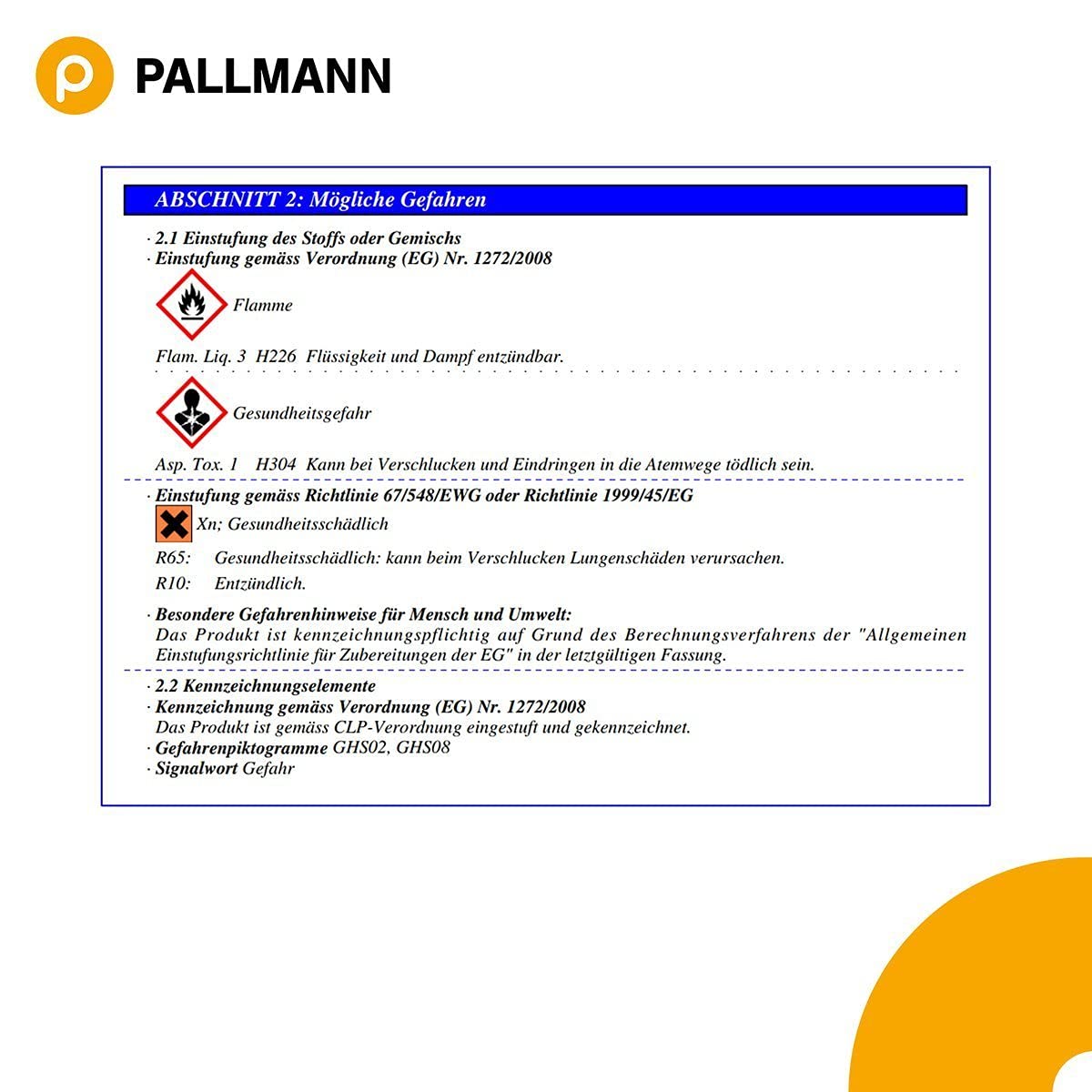 Pallmann "Parkett Polish" 1,0 Liter Gebinde