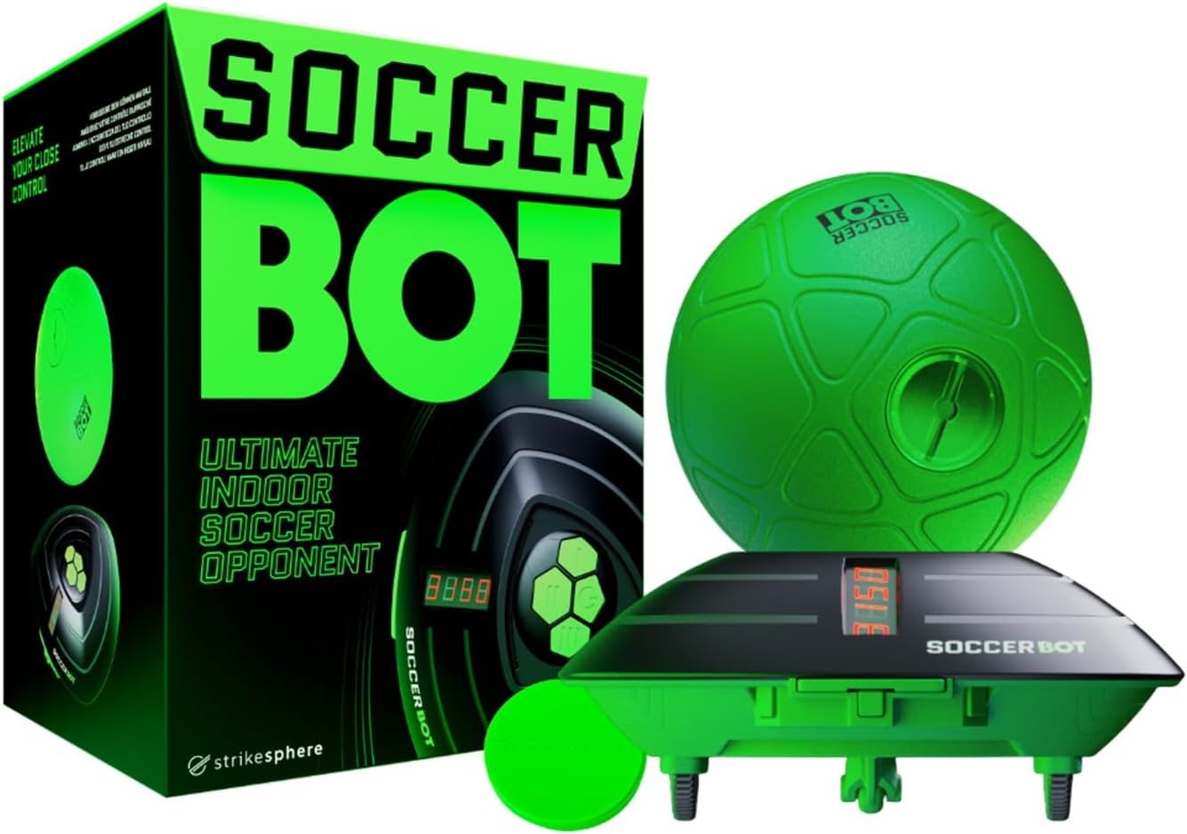 Soccer Bot - Ultimate Indoor Soccer Game with Score Tracker and Speed Modes, Soccer Training Toy