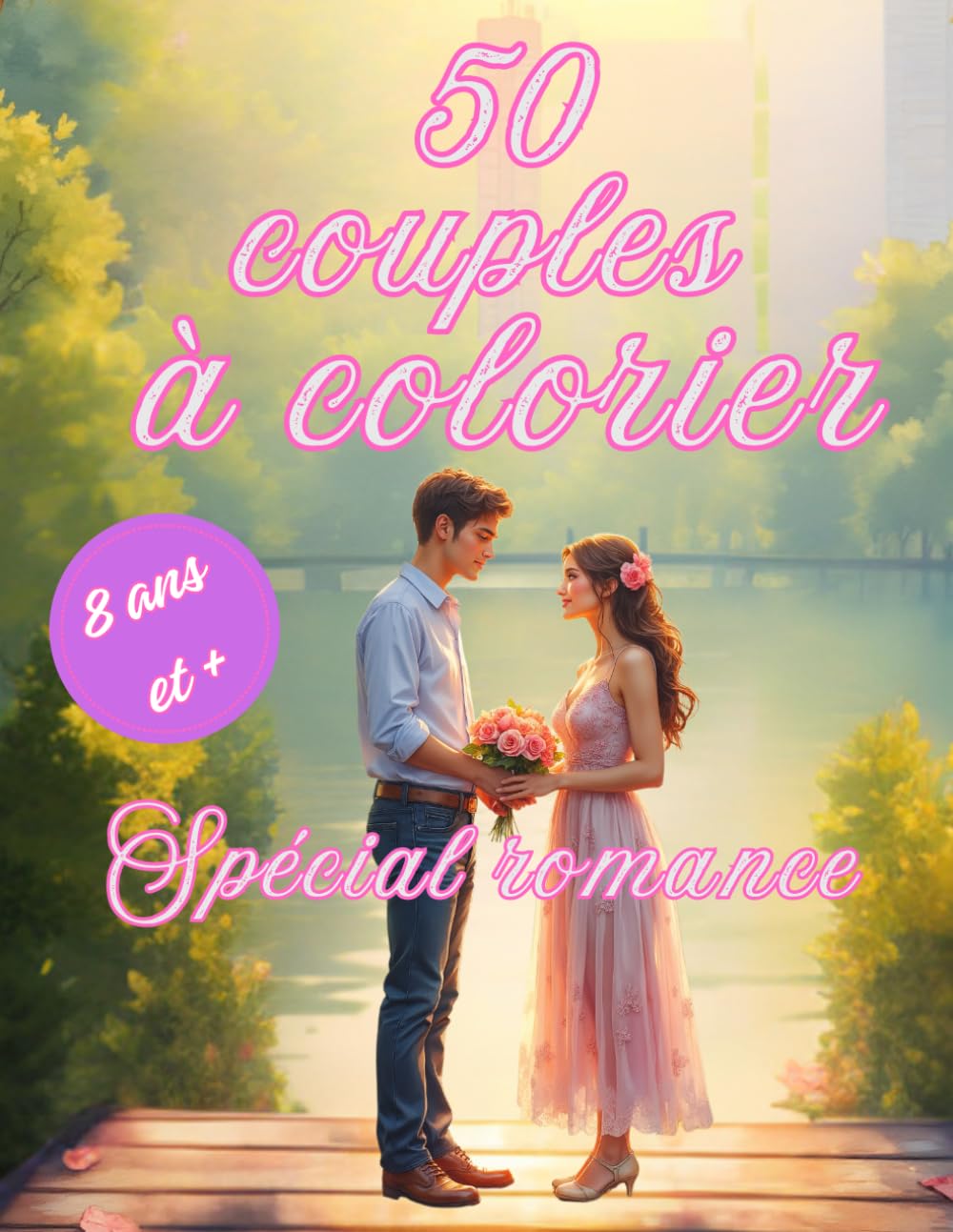 50 couples à colorier - Spécial romance: à partir de 8 ans, ado, adultes, coloriage (coloriages Lounarya)