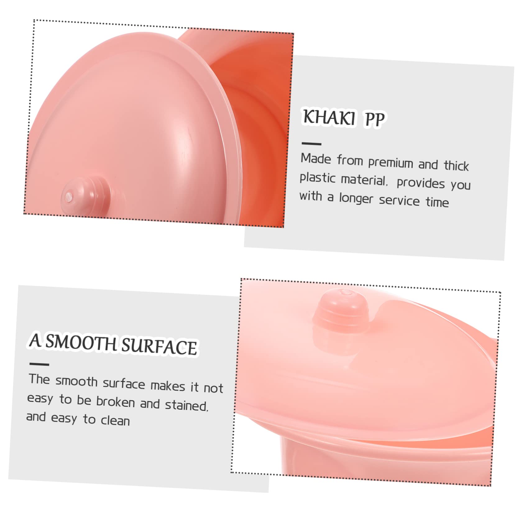 KOMBIUDA Vasino in Plastica con Coperchio per Bambini e Adulti, Urinaio Portatile in Pp con Superficie Liscia e Resistente alle Macchie, Pratico per Uso Notturno