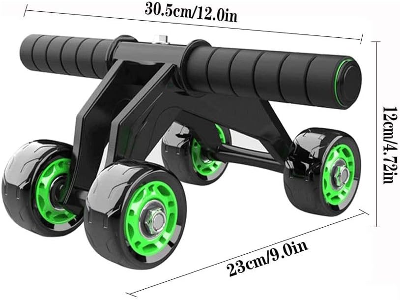 Wheel for Abdominal Exercise, Automatic 4 Foldable Abs Roller for Women Men, Muscle Training